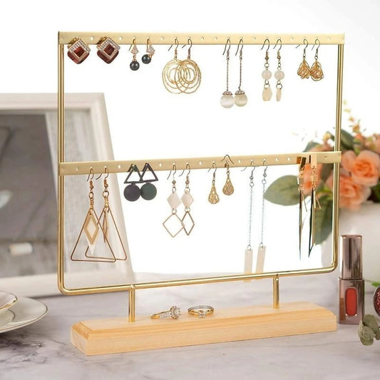 Organizador de Aretes con Soporte de Exhibición