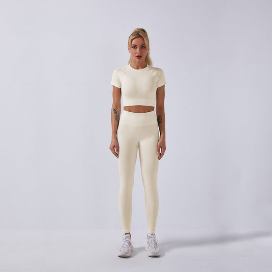 Conjunto Deportivo Mujer Yoga Sin Costuras - Diseño Seamless Ajustado - Image 2