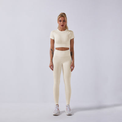 Conjunto Deportivo Mujer Yoga Sin Costuras - Diseño Seamless Ajustado - Image 2