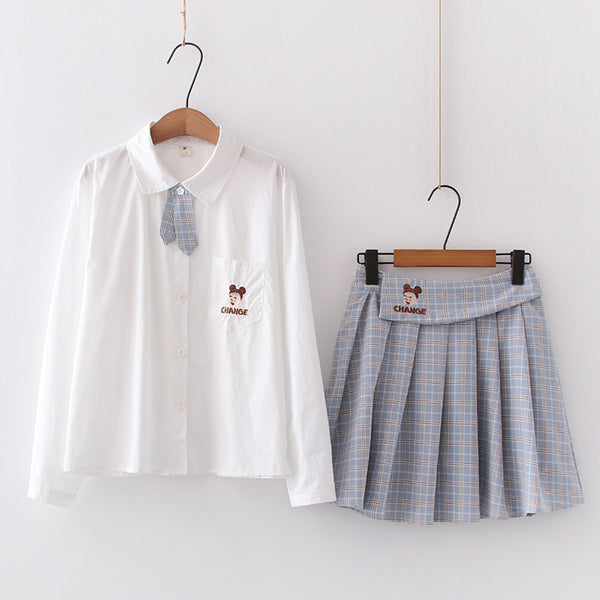 Uniforme Escolar Japonés para Mujer - Camisa Clásica - Image 10