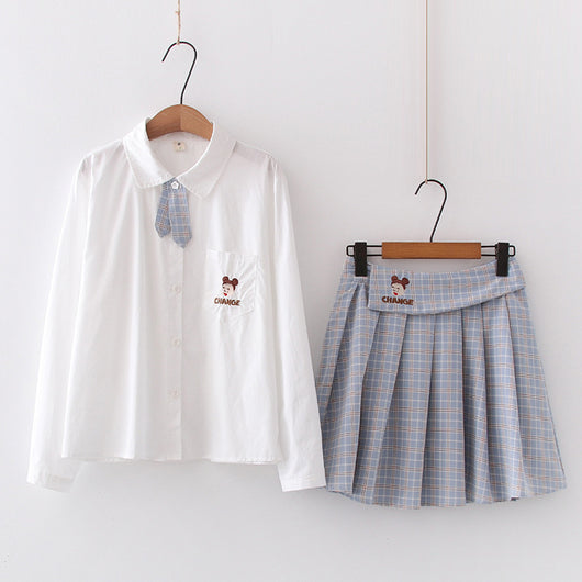 Uniforme Escolar Japonés para Mujer - Camisa Clásica - Image 10
