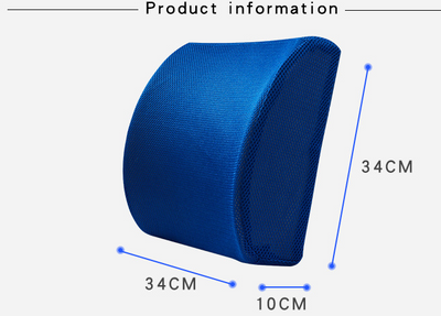 Cojín Lumbar Ergonómico de Malla Transpirable con Memoria de Espuma para Auto y Oficina - Image 2