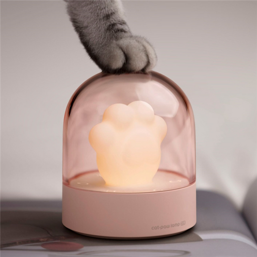Lámpara Musical Infantil con Forma de Patita de Gato - Luz Nocturna USB Recargable - Image 10