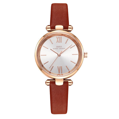 Reloj de Cuarzo Impermeable para Estudiantes - Diseño Minimalista en Cuero - Image 10