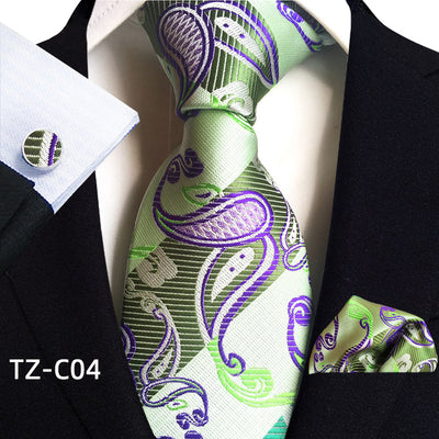 Traje de Tres Piezas Elegante para Hombre con Corbata, Pañuelo y Puños - Image 5