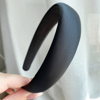 Diadema Retro de Satén con Esponja - Accesorio para Cabello Francés de Ancho Generoso - Image 16