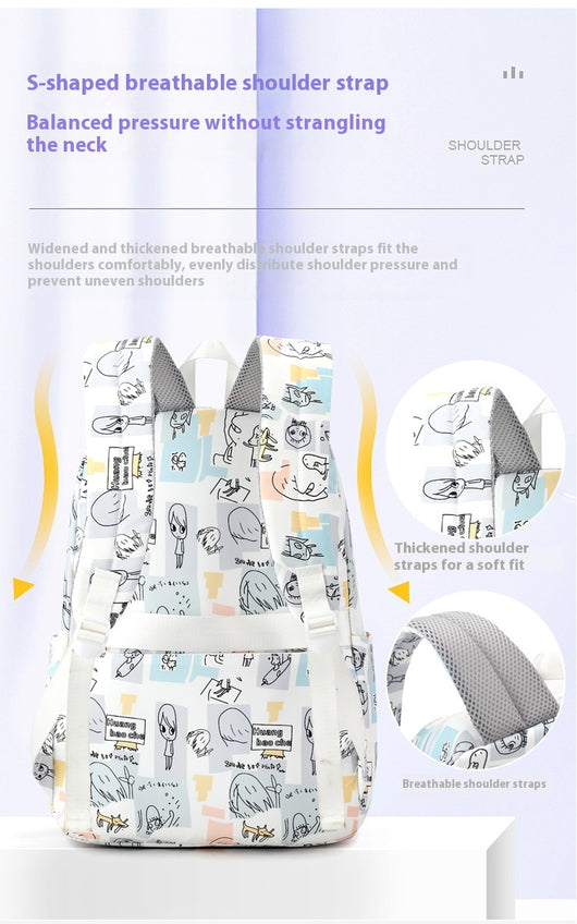 Mochila Escolar Impresa de Gran Capacidad para Estudiantes de Secundaria - Image 27