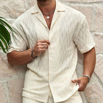 men's two-piece tracksuit, tracksuit, black, casual, resort wear, beach style - Image 9