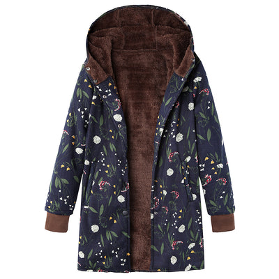 Chamarra Hoodie Floral Tallas Grandes - Image 4