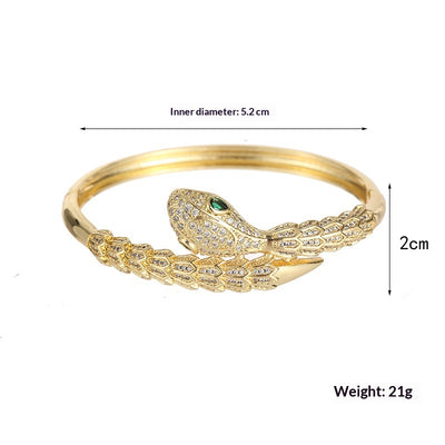 Pulsera Serpiente Diseño Personalizado para Mujer Chapada en Cobre - Image 7