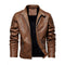 Chaqueta de Cuero Premium Talla Grande - Estilo Europeo y Americano
