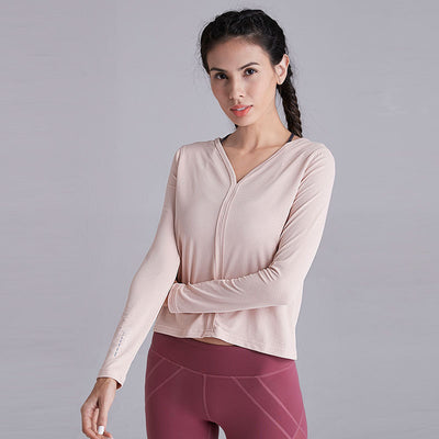 Ropa de Yoga Deportiva de Algodón y Lino de Manga Larga - Image 15