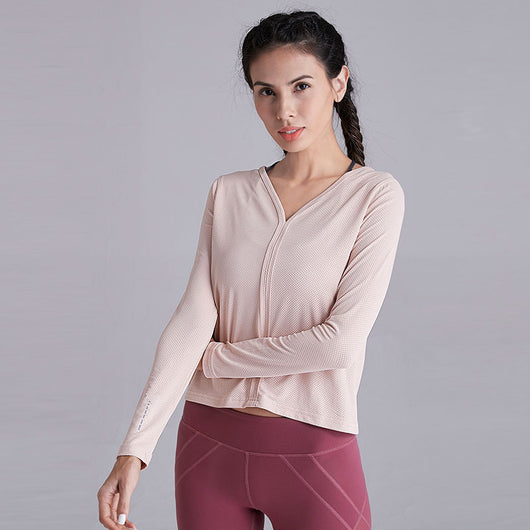 Ropa de Yoga Deportiva de Algodón y Lino de Manga Larga - Image 15