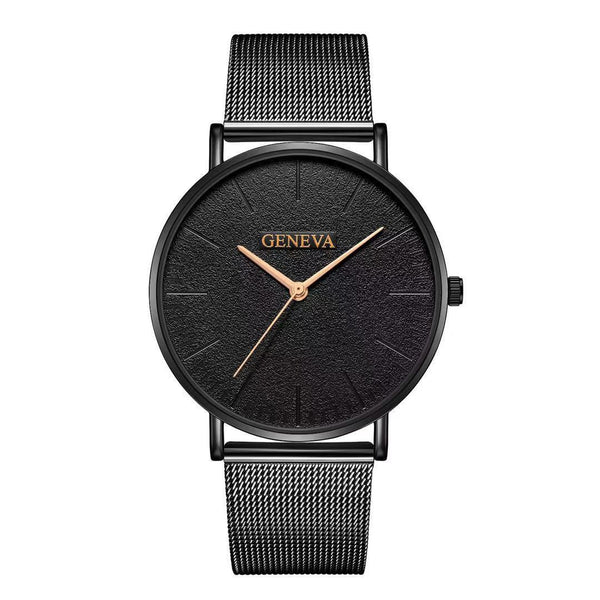 Reloj de Acero Inoxidable Geneva para Hombre con Malla Metálica