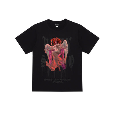 Playera Demon Print Manga Corta Estilo Urbano - Image 6