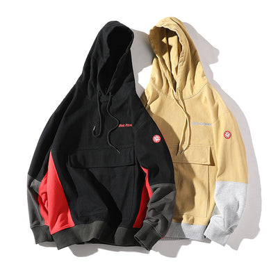 Sudadera con Capucha de Contraste Oversize para Hombre - Algodón Premium