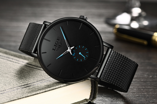 Reloj de Pulsera Hombre con Malla Metálica y Movimiento de Cuarzo - Image 12