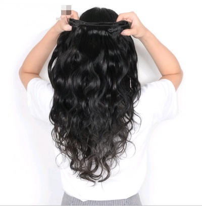 Extensiones de Cabello Humano Ondulado - Pack Bundle Cabello Natural Negro Azabache - Image 4