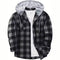 Sudadera Hoodie Cuadros para Hombre - Manga Larga