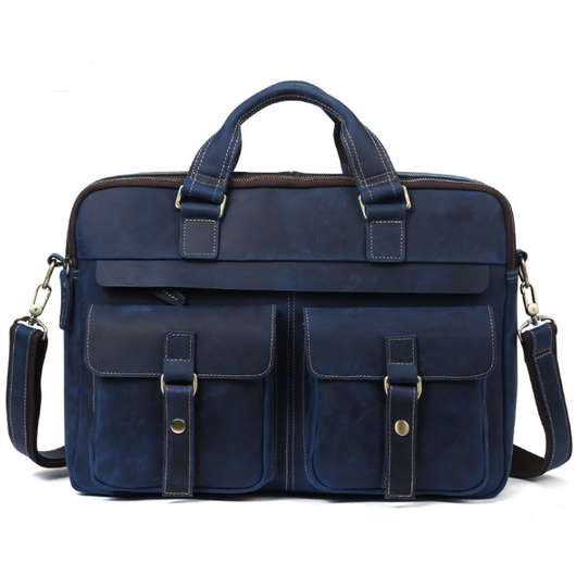 Maletín Ejecutivo de Cuero Genuino - Bolsa Retro para Laptop 15.6 Pulgadas - Image 8