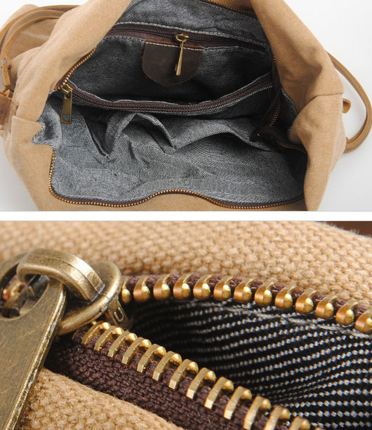 Bolso Retro de Tela con Correa Cruzada - Image 7