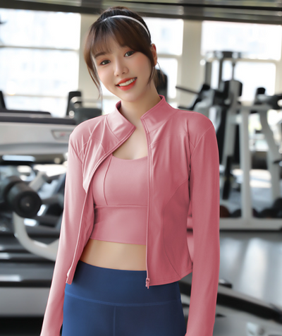 Blusa Deportiva Mujer con Cierre, Secado Rápido y Cuello Alto - Image 8