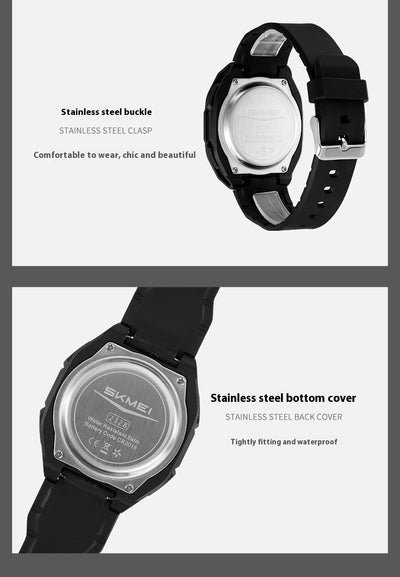 Reloj Electrónico Deportivo Dual con Insertos Luminosos e Impermeabilidad Total - Image 15