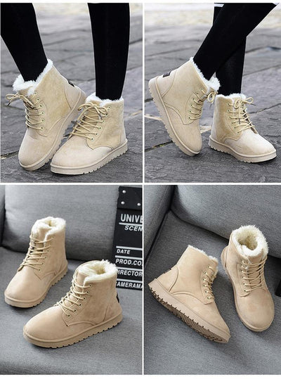 Botas de Nieve con Tubo Corto y Forro de Terciopelo - Image 3