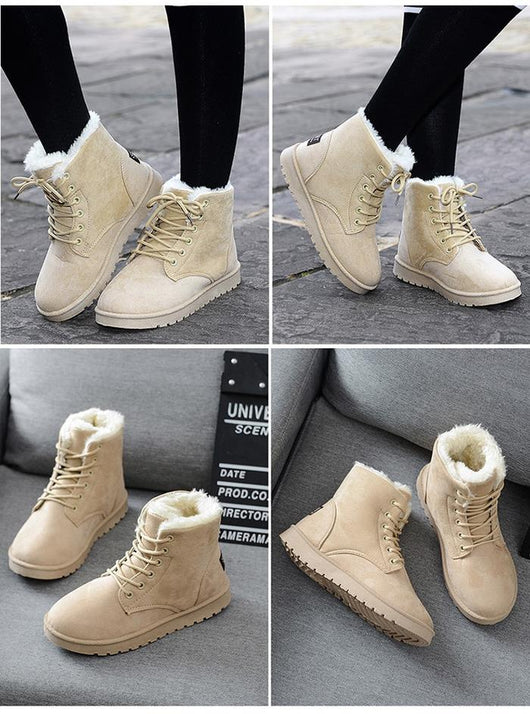 Botas de Nieve con Tubo Corto y Forro de Terciopelo - Image 3