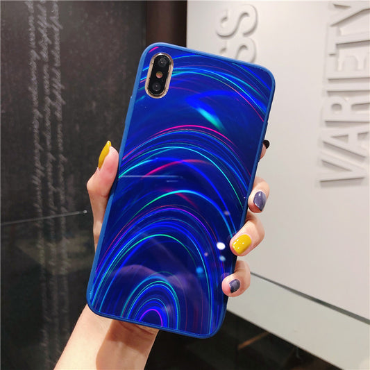 Funda Espejo Arcoíris con Brillo y Purpurina