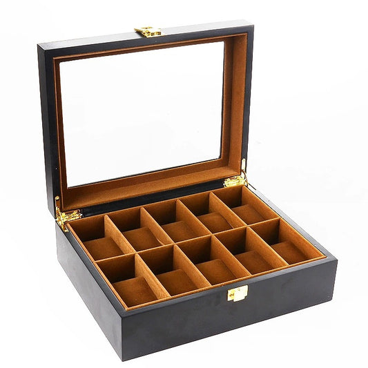 Caja Organizadora para Relojes con Diseño Spray Paint - 10 Compartimentos
