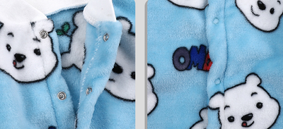 Pijama Enterizo Térmico para Bebé en Polar Coral Acolchado - Image 19