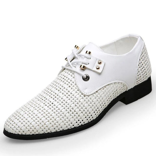 Zapatos de Cuero para Hombre con Diseño Calado