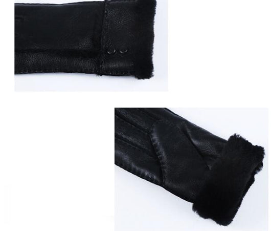 Guantes de Piel de Oveja Resistentes al Viento - Image 3