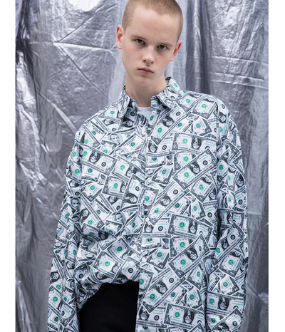 Camisa Casual de Manga Larga para Hombre con Estampado Floral - Image 6
