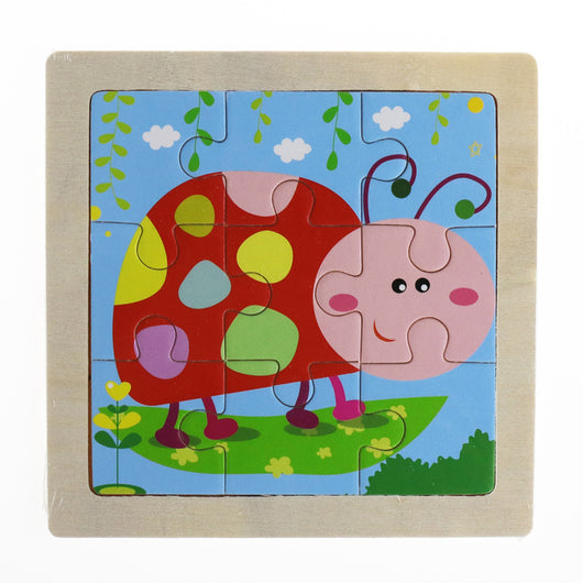 Puzzle de Madera 3D Animales Infantil 9 Piezas con Diseño de Dibujos Animados - Image 12