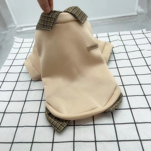 Suéter de Cuello Falso Velvet para Mascotas - Abrigo Elegante de Dos Piezas - Image 9
