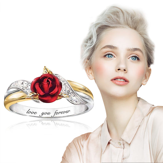 Anillo Clásico de Flores con Diamantes Estilo Europeo y Americano - Image 2