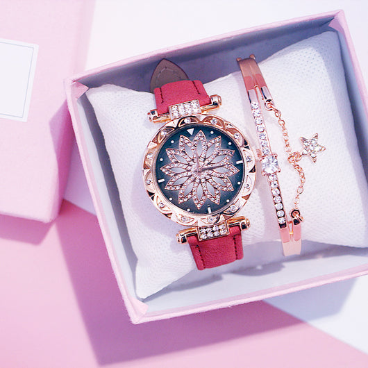 Reloj de Cuarzo Giratorio para Mujer con Diseño Casual - Image 12
