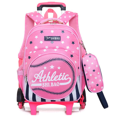 Mochila Escolar Trolley Impermeable de Tres Ruedas para Niños - Image 18