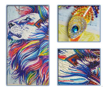 Pintura de Diamantes Forma Especial - El León - Image 4