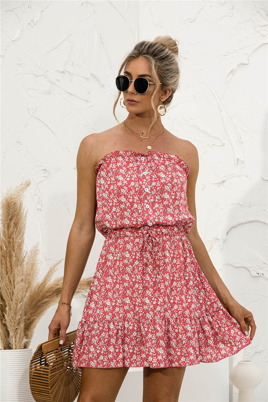 Vestido Tubo Floral Sexy para el Verano