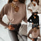 Blusa Térmica Ajustada de Punto Liso para Mujer