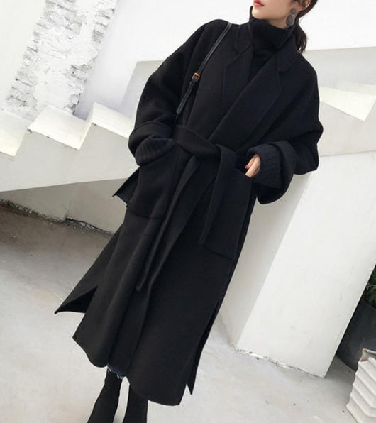 Abrigo de Lana Rojo Arce Midi para Mujer - Colección Invierno - Image 34