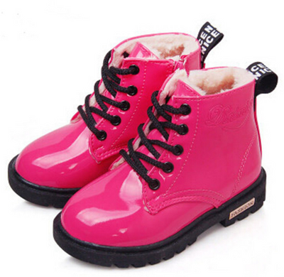 Botas de Invierno para Niños Impermeables de Cuero PU - Botas Martin para Nieve - Image 8