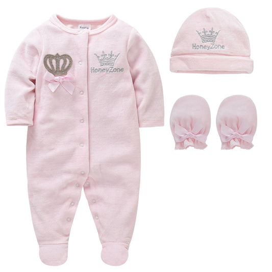 Pijama Enterizo de Terciopelo para Bebé