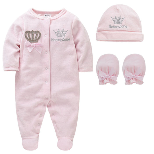 Pijama Enterizo de Terciopelo para Bebé