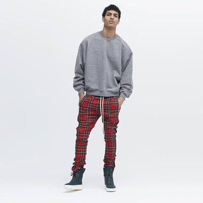 Pantalones Casuales de Cuadros con Cierre para Otoño e Invierno - Image 16