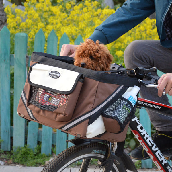 Canasta Transportadora para Bicicleta - Portador de Gatos y Perros Pequeños