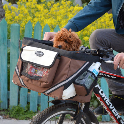 Canasta Transportadora para Bicicleta - Portador de Gatos y Perros Pequeños